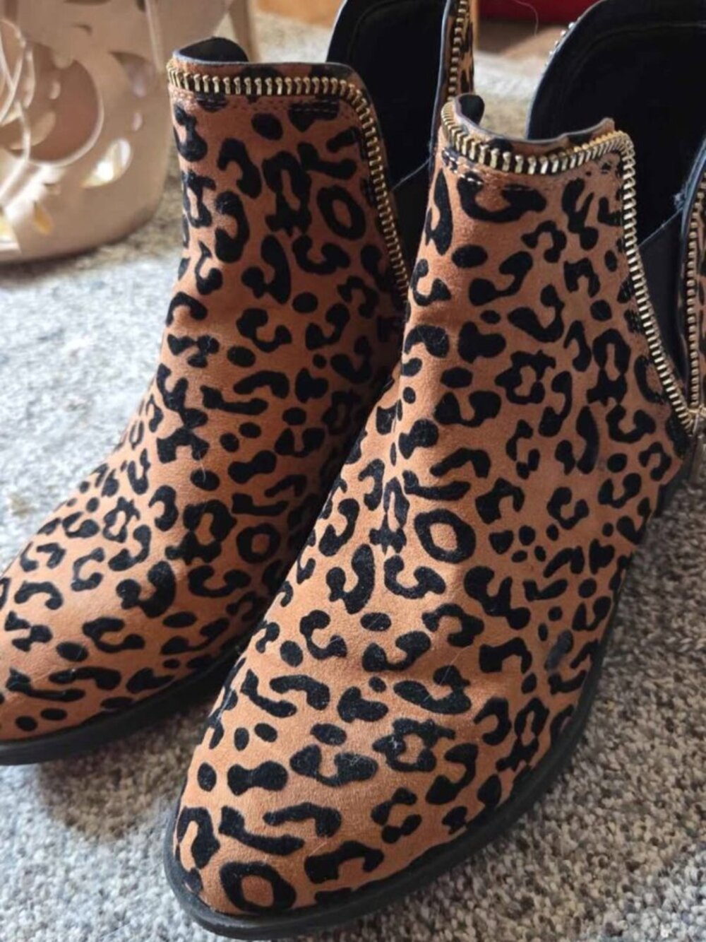 leopard print boots